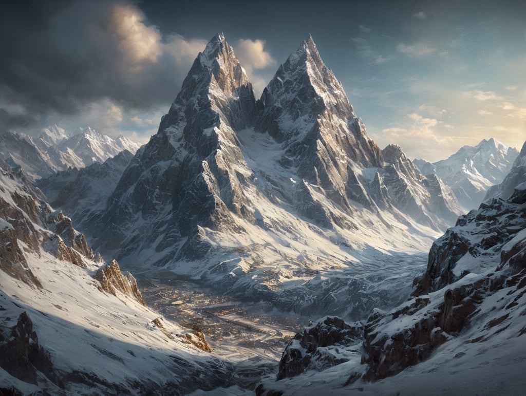 winter mountain in the Alp