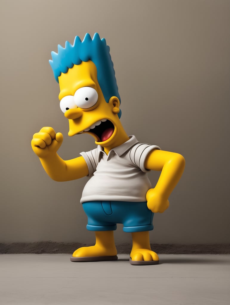 bart simpson with his willy out