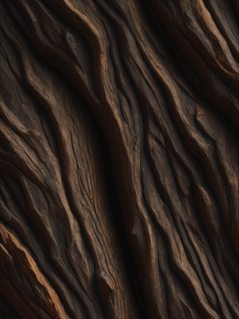 Dark Tree bark texture, pattern, background, top view, organic texture, seamless texture, embossed bark