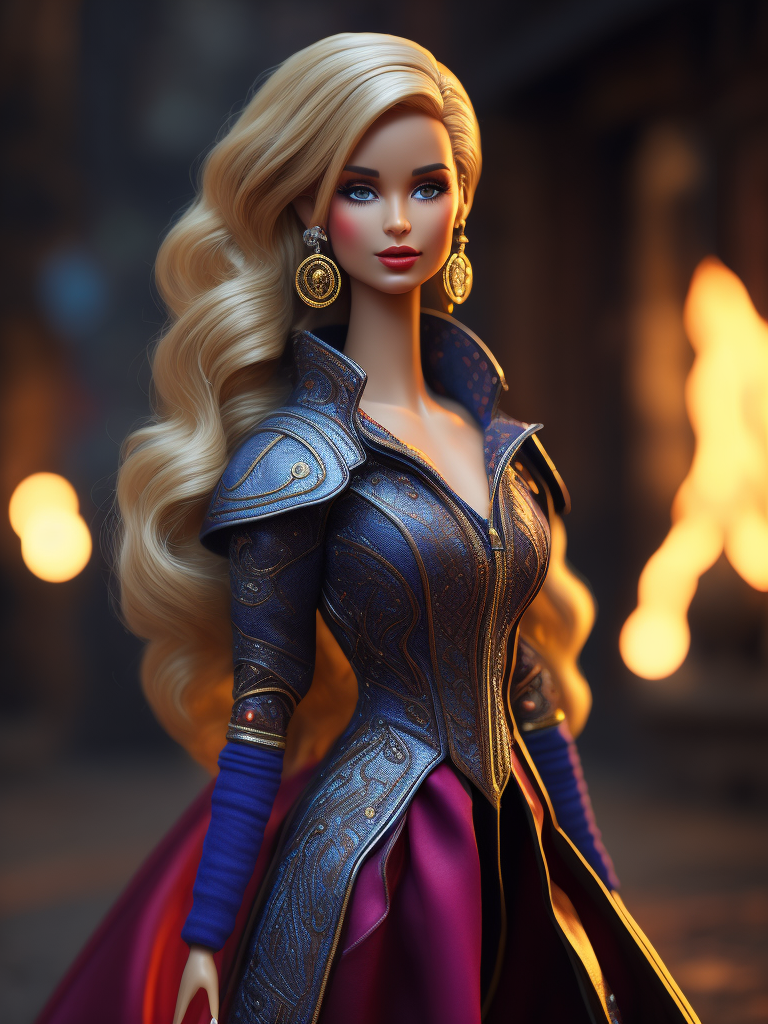 barbie doll vivid colors creative imagination