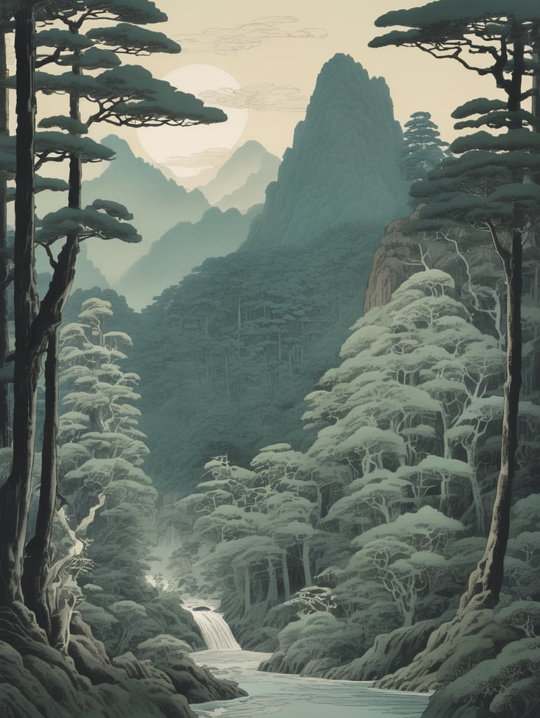 mononoke Woodblock printing in Japan