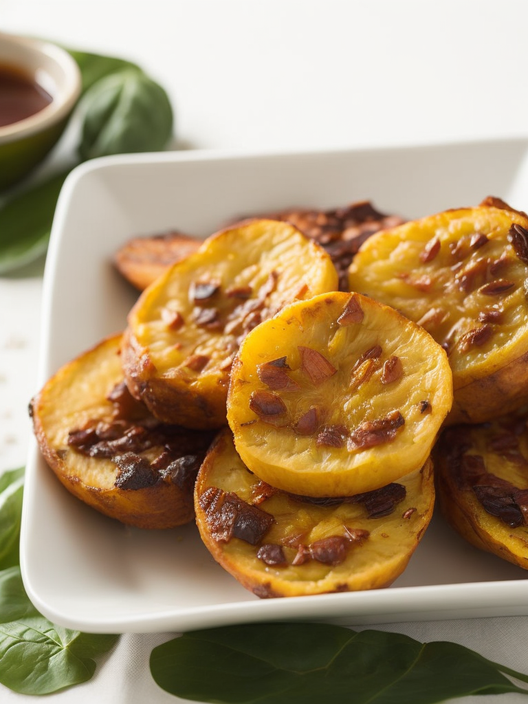 cuban fried plantains on the top corned beef