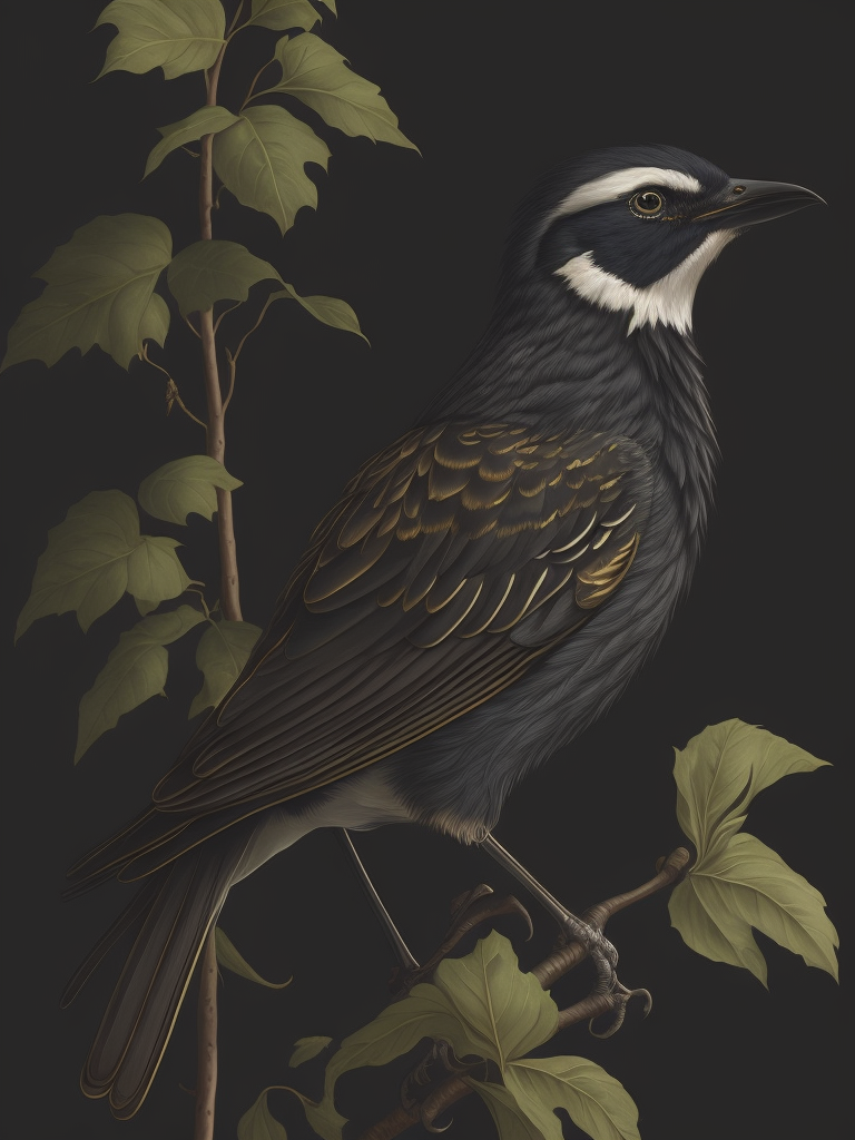 ardinals in the style of John James Audubon