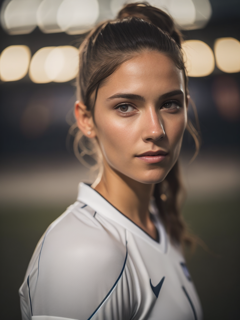 Portrait of a Women Soccer Player, Fifa Women's World Cup, Dennmark