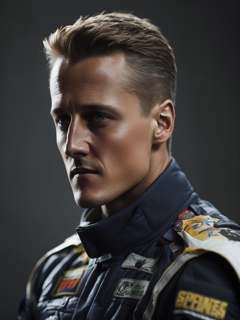 portrait of a Michael Schumacher