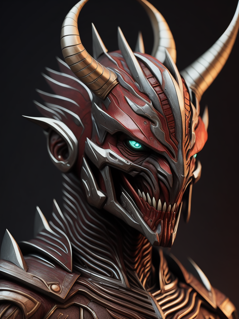 Close up image of Lord Zedd as demon creature, made in 3d, dark and intricate, devilcore, magewave,gamer's paradise demon ethereal d3d9, in the style of hyper-realistic sculptures, close-up intensity, unreal engine 5, hyper-realistic details, airbrush art, 32k uhd, intricate use of hatching, dragon art
