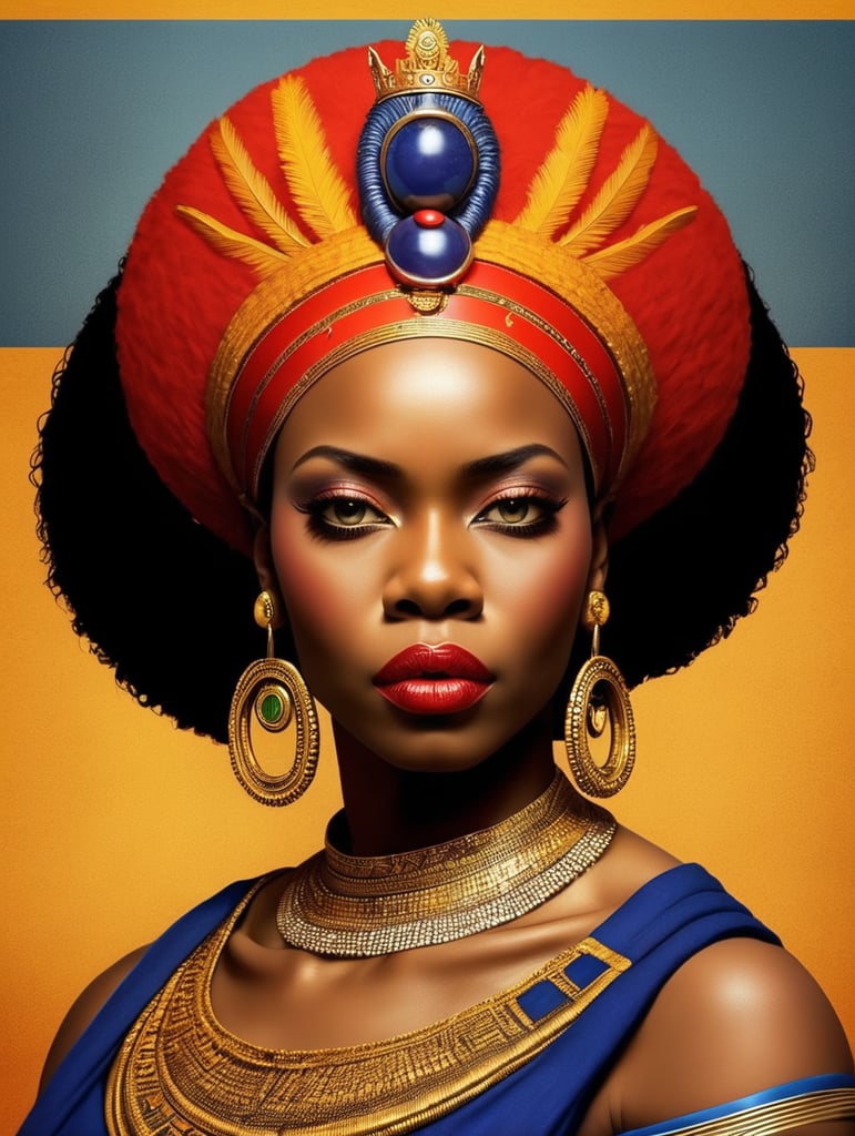 Nzinga a female Angola queen dressed as a man king