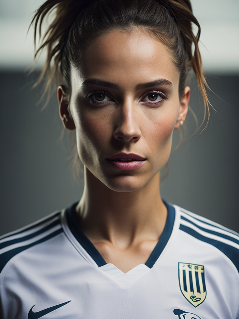 Epic Portrait of a Women Soccer Player, Fifa Women's World Cup, Dennmark