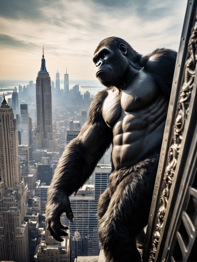 king kong climbing empire state building