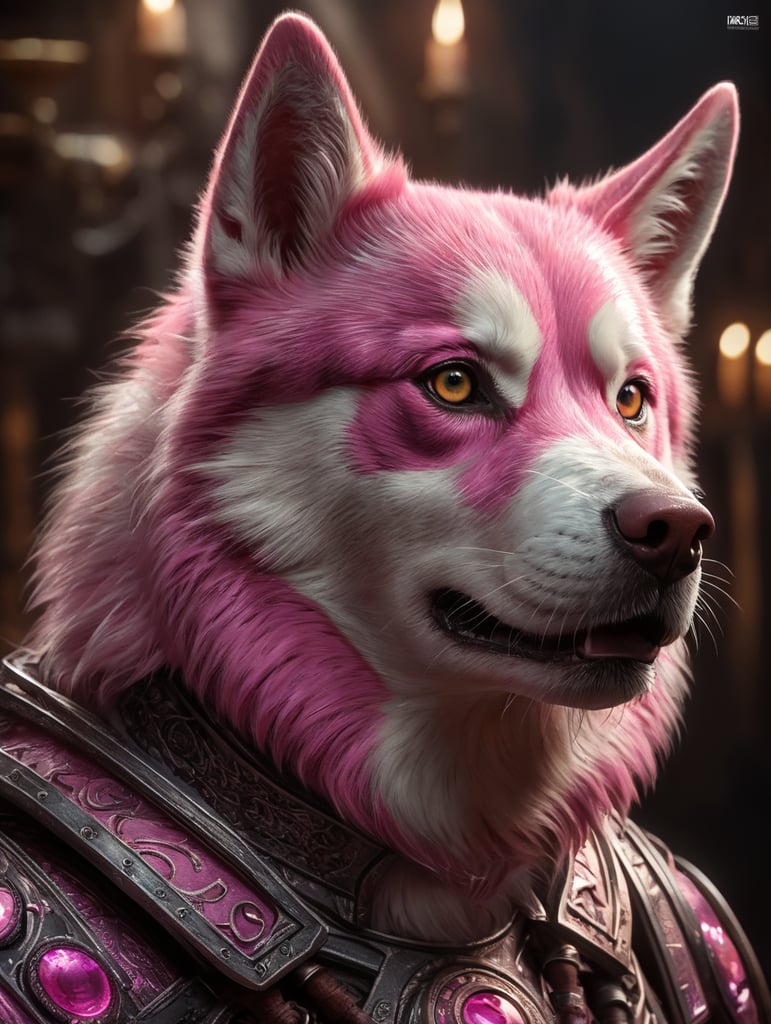 pink husky