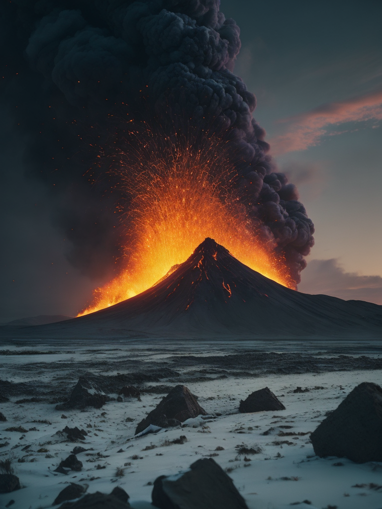 Icelandic volcano eruption