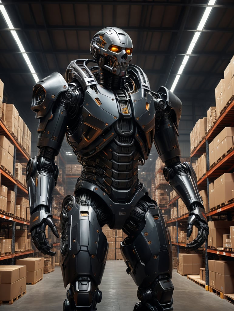 Exoskeleton in warehouse