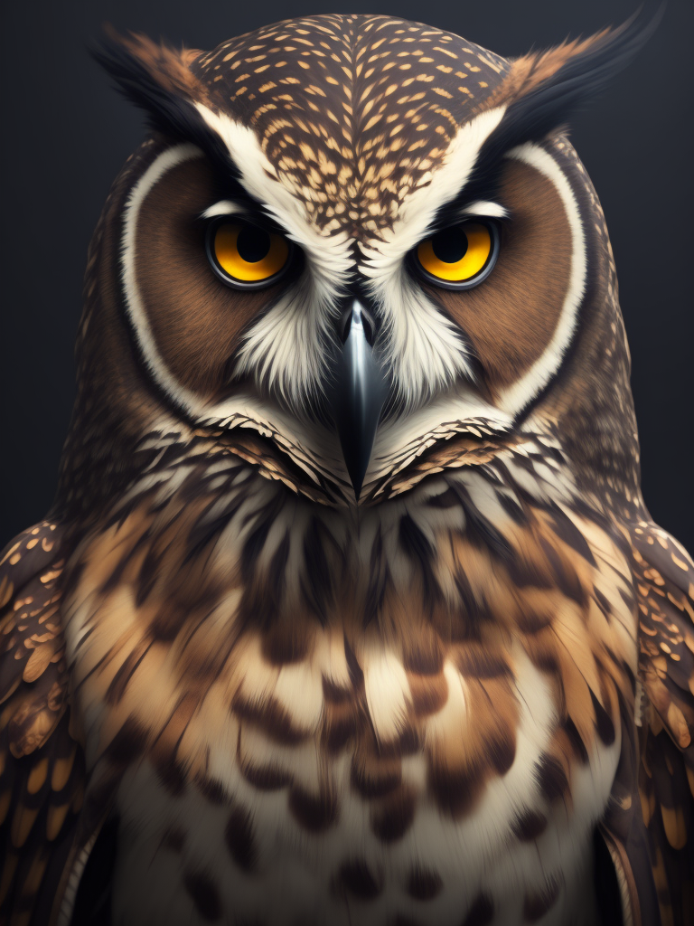 Owl with a backwards cap tattoo on arm