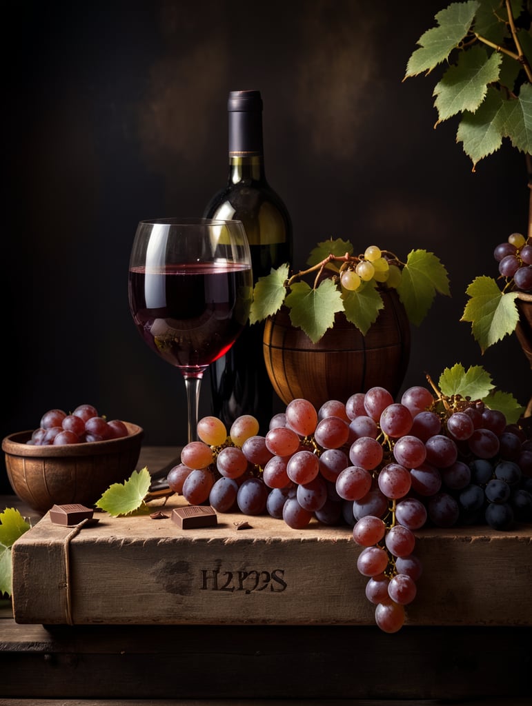 dutch still life grapes wine chocolate