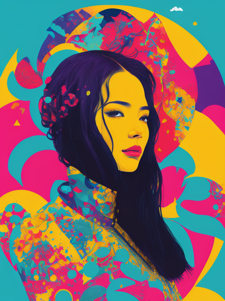 Album art, gorgeous stunning vibrant digital art by Yoh Nagao and Ken Price, no written text. octane render, gloss. designed by david hockney, inspired by mellon collie and infinate sadness digital collage artist john craig