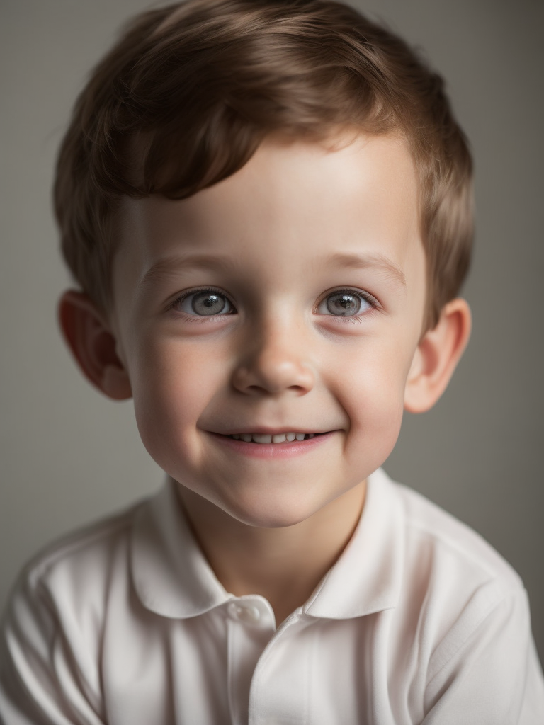 portrait of Tom Holland as a kid, 6 month old, happy emotions on his face