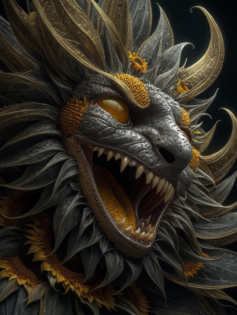 fractal sunflower background