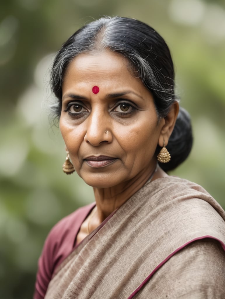 Middle aged Indian woman