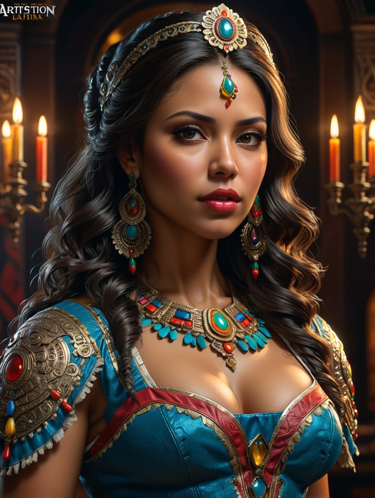 A realistic good looking latina, make it as realistic as possible not all to real