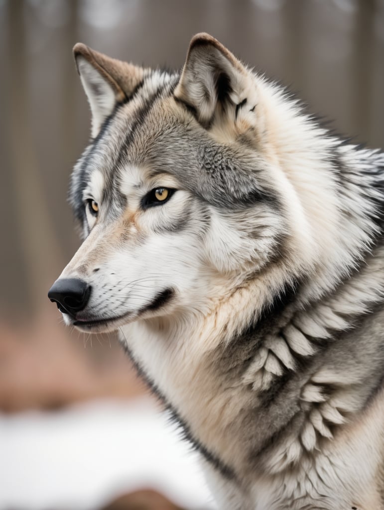 black white gray alpha wolf
