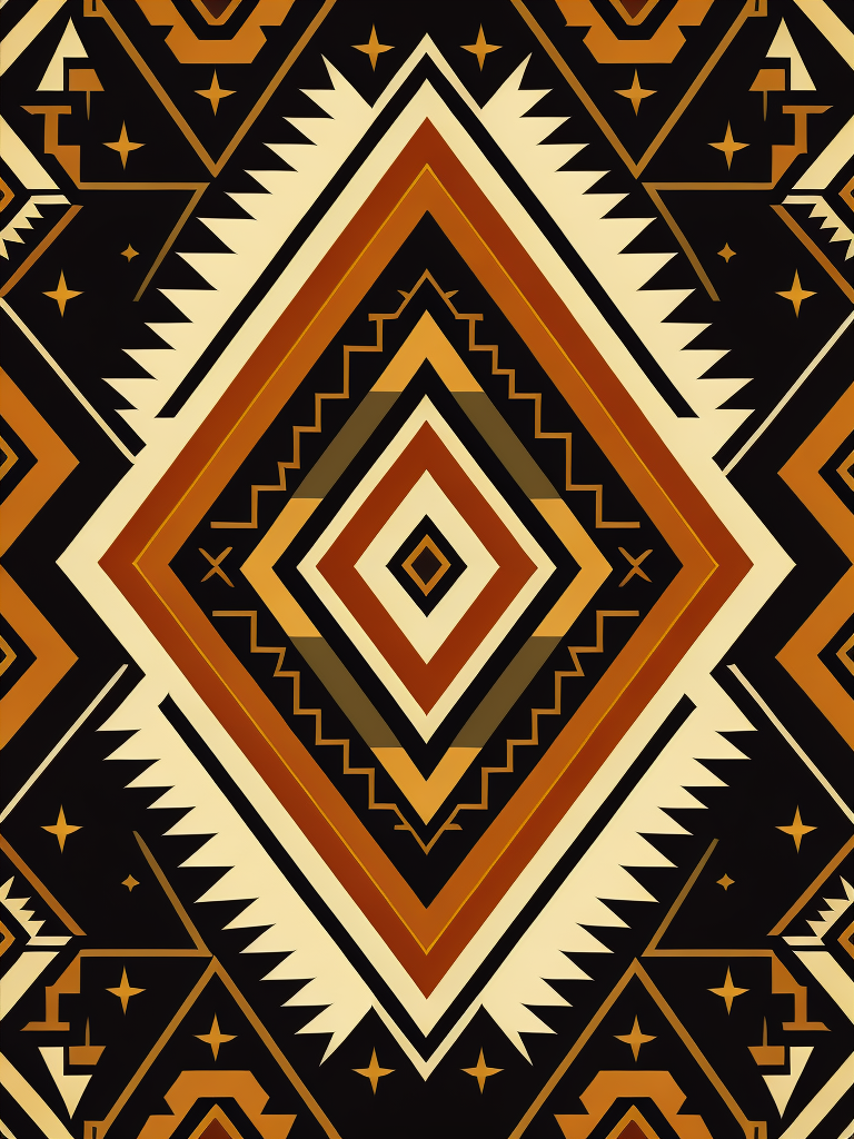 native american pattern, flat