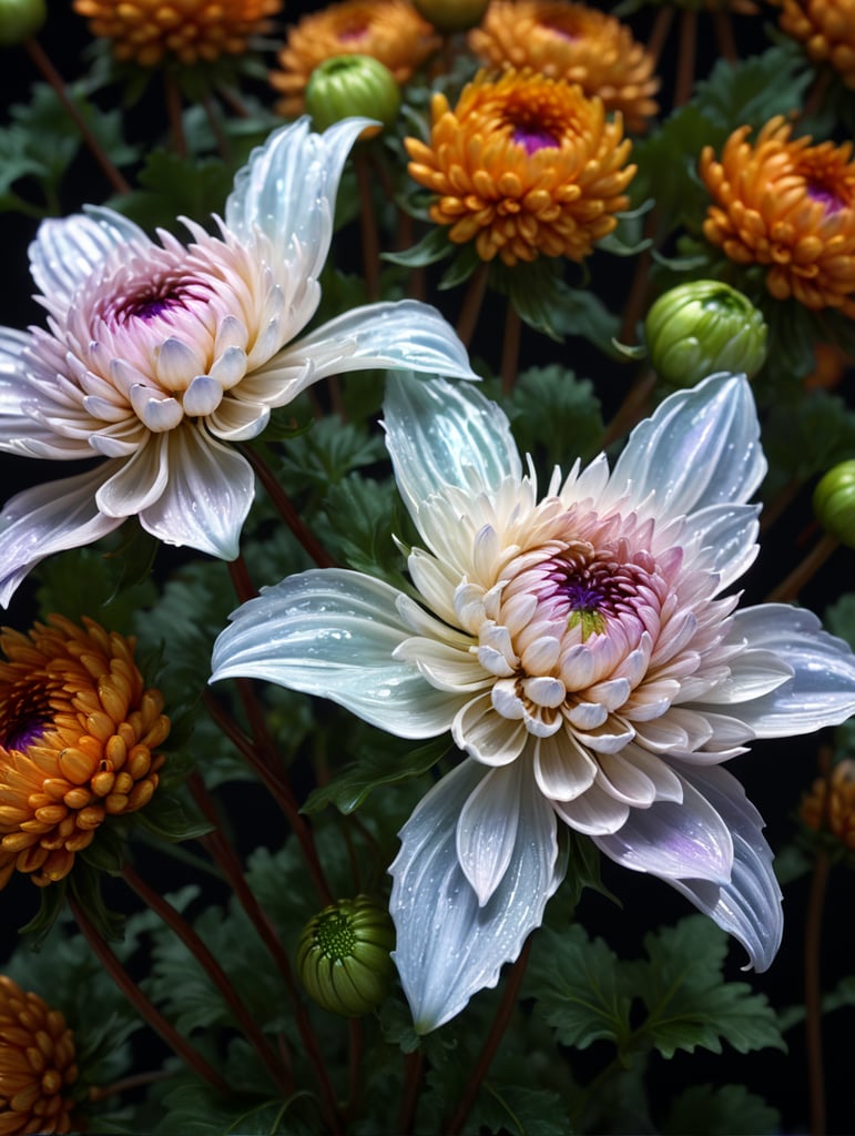 holographic Chrysanthemums