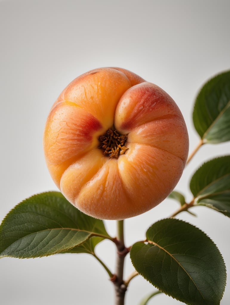 1 albicocca su fondo bianco