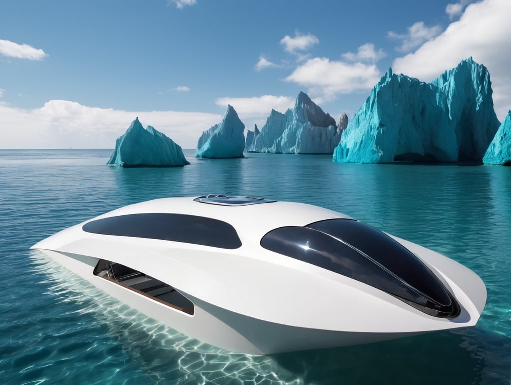 small futuristic boat