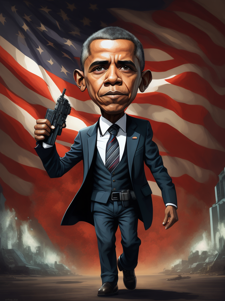 Obama illustrated by Skottie Young