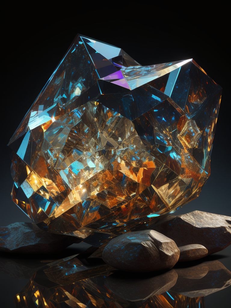 a gem crystal, sharp on details, vibrance 20, saturation 30