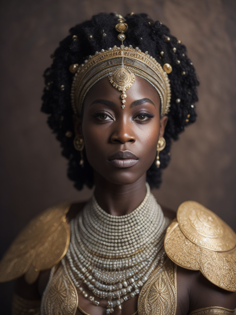 Obatala the african orisha wearing a detailed and intricate ade, cosmic god, astrophotography