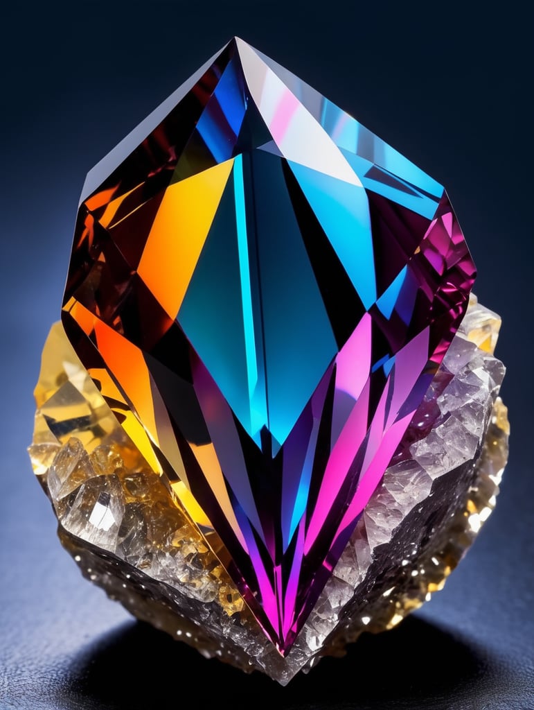 a gem crystal, sharp on details, vibrance 20, saturation 30