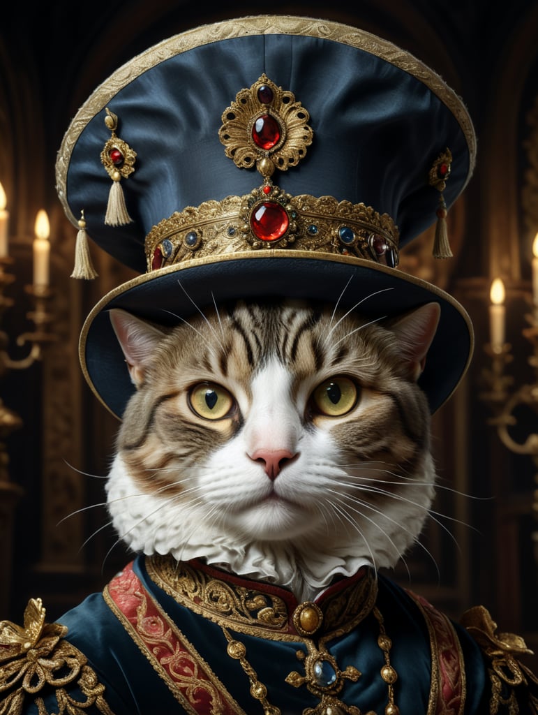 گربه باکلاه فرانسوی رنسانس