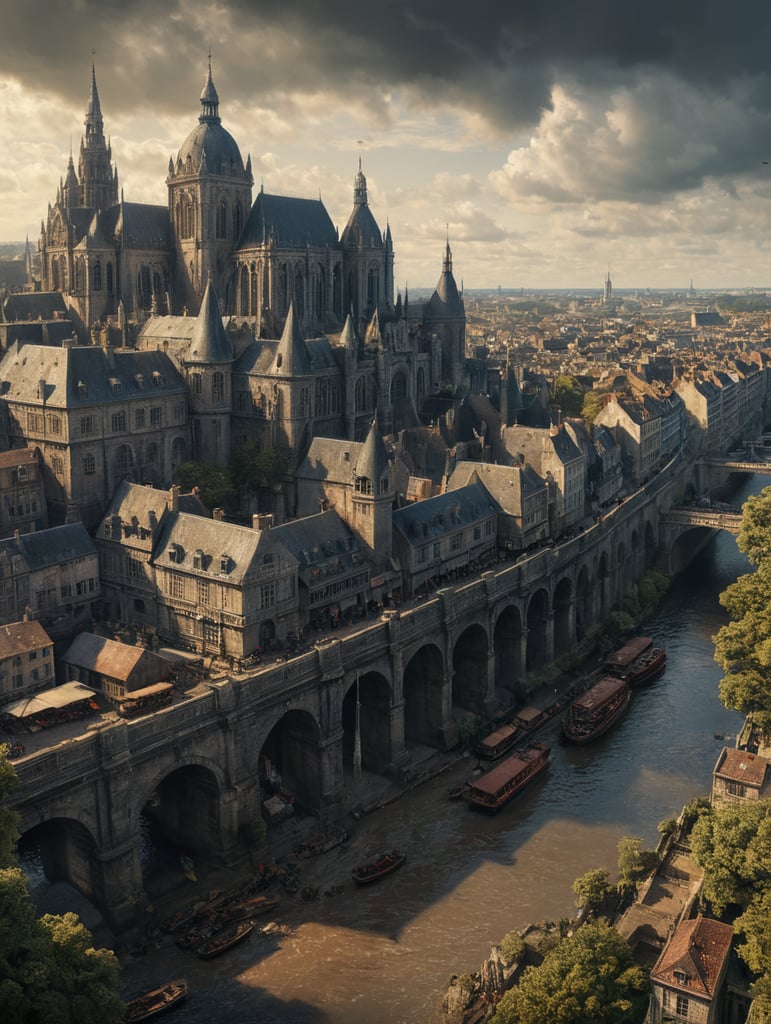 Vintage poster of Nantes