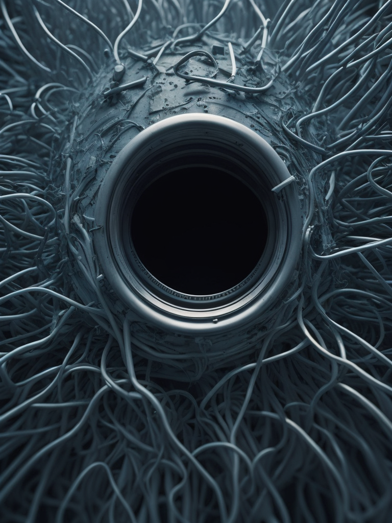 Background with cybersecurity theme, ((Chrome)), light, (neon), full of digital lines and codes. Color blue and gray. Subject of an anonymous hacker using phishing and virus through a computer portal.