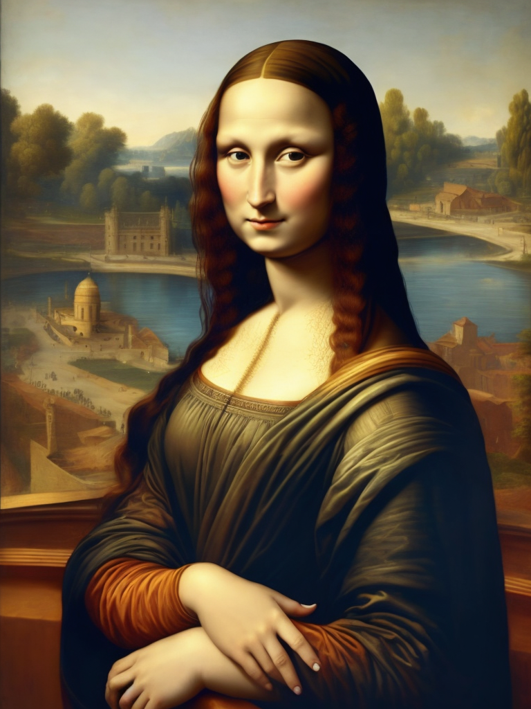 Mona Lisa Leonardo da Vinci, original art