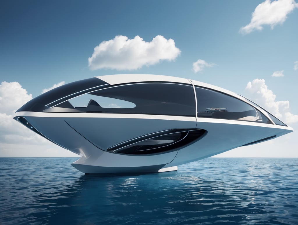 small futuristic boat