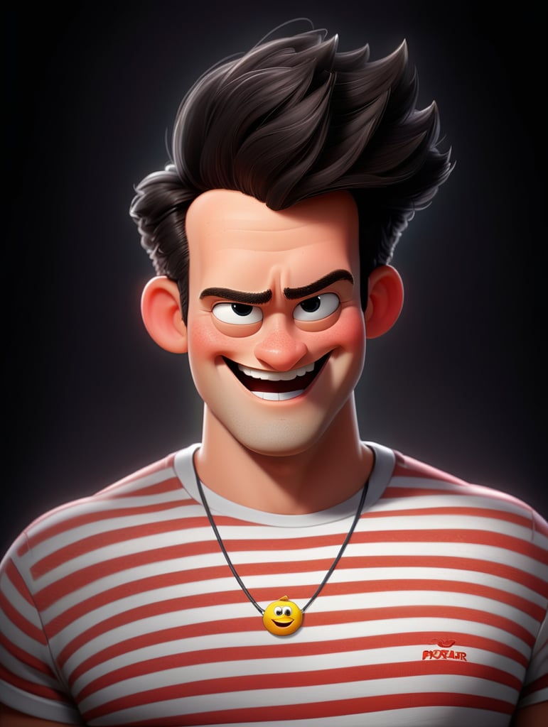 happy smile cartoon realistic