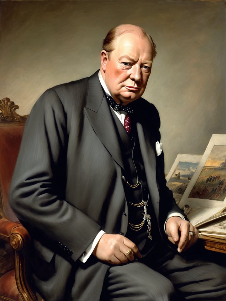 Sir Winston Churchill was an accomplished painter and produced over 500 works of art.