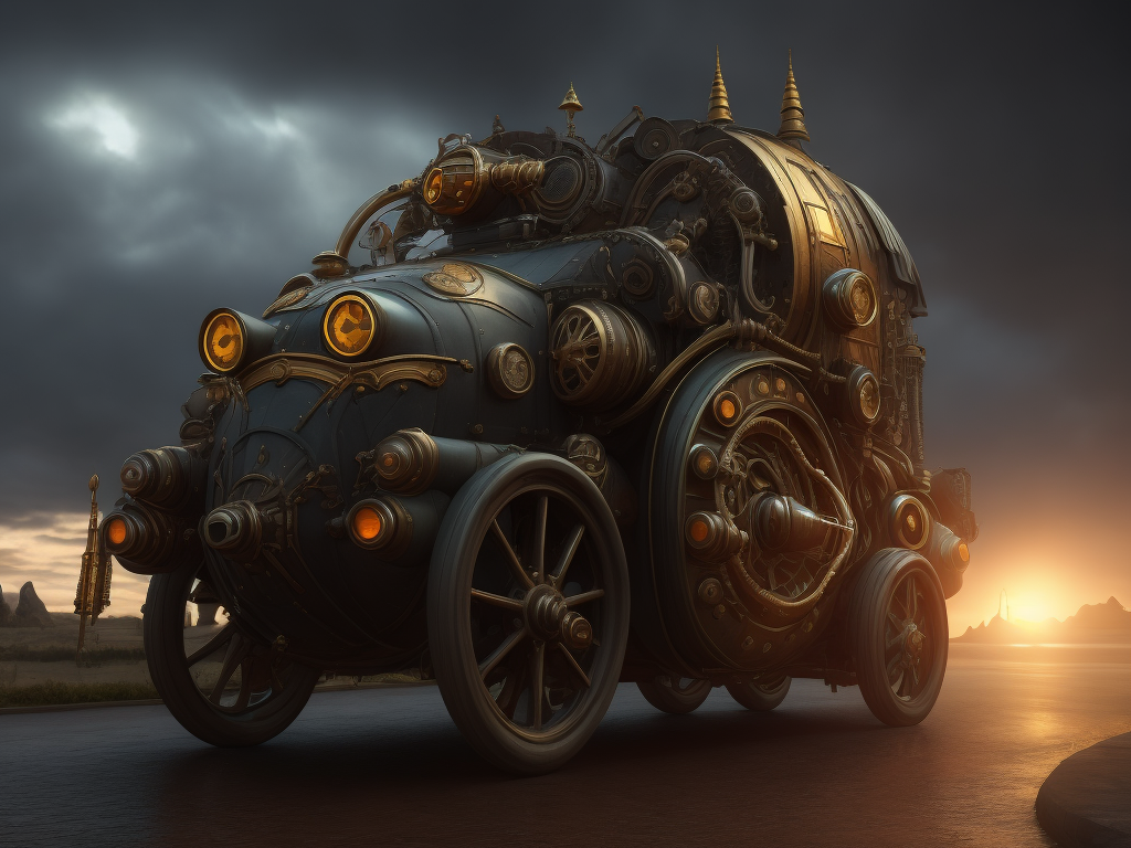 steampunk car