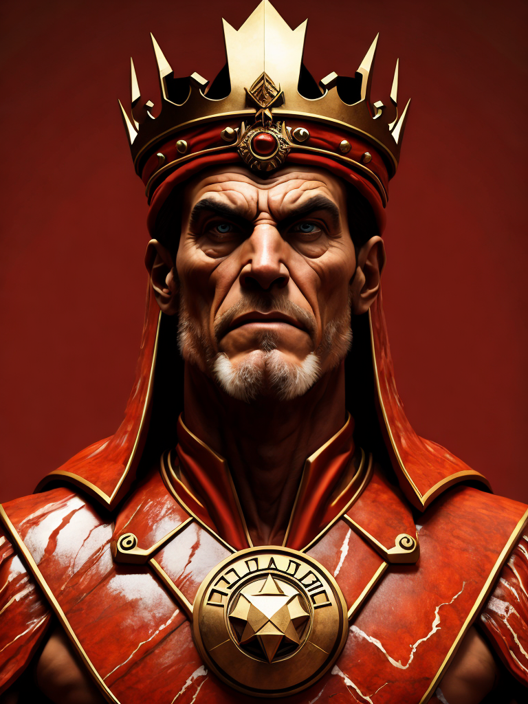 ((red)) marble king in the style of M4rbleSCNEW