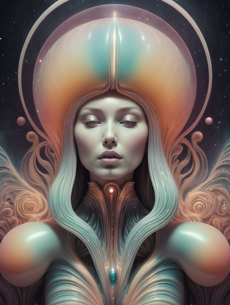 Psychedelic clitoris in space