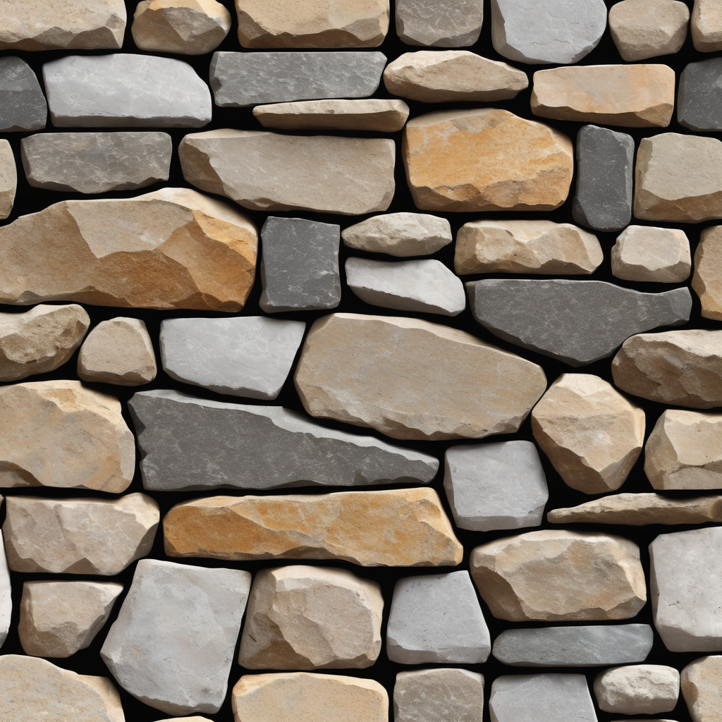 Facade stones texture, natural stone, seamless