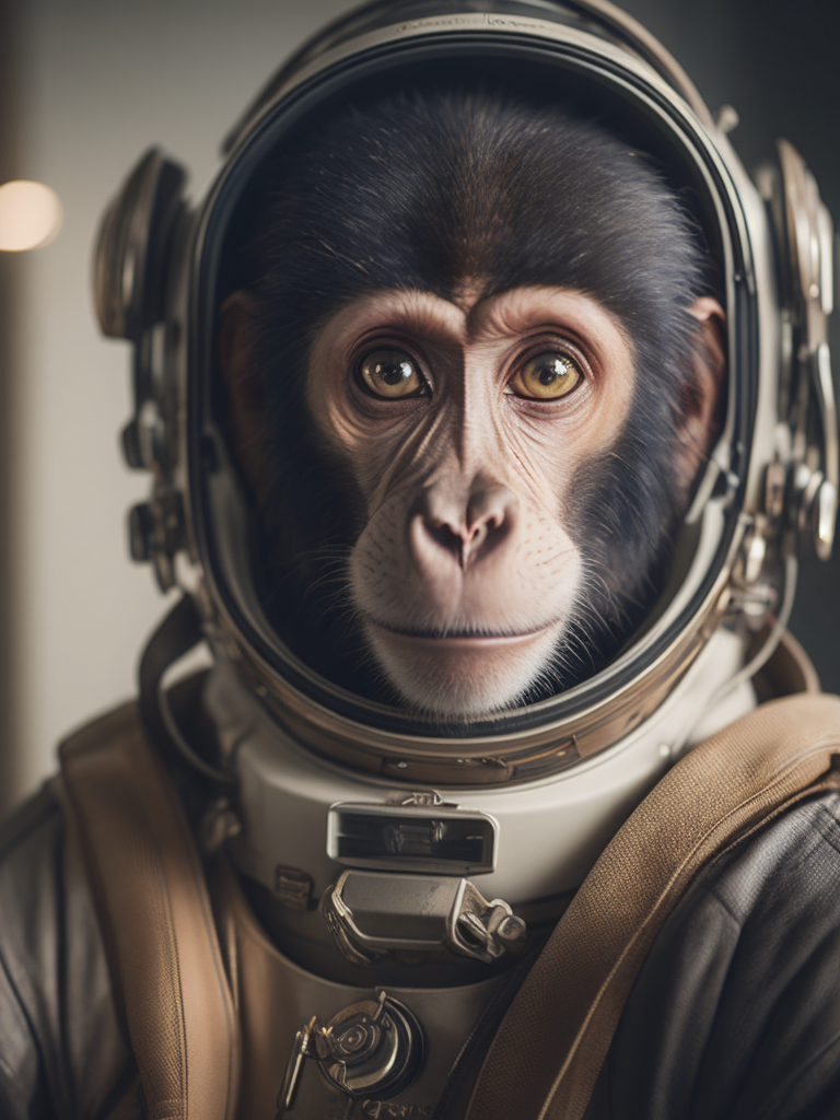 a monkey astronaut