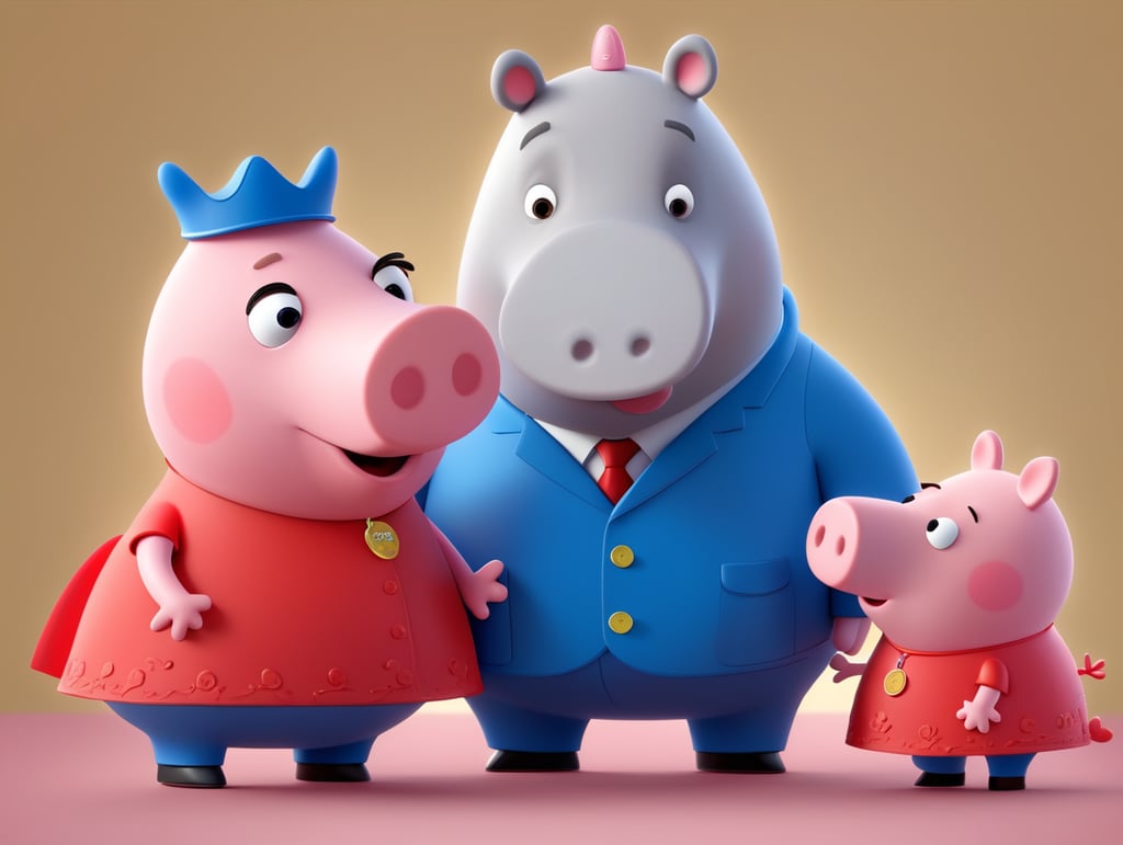 peppa pig le papa du dessin animé