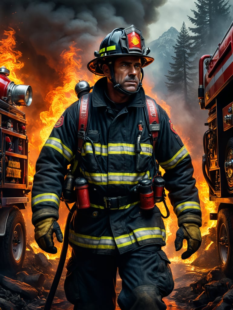 firefighter poster