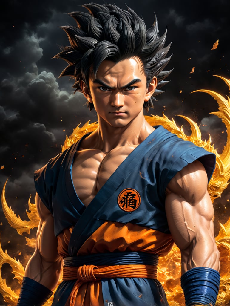 Son Gohan, is Goku's eldest son with Chi-Chi, who first appears at the age of four, Dragon Ball