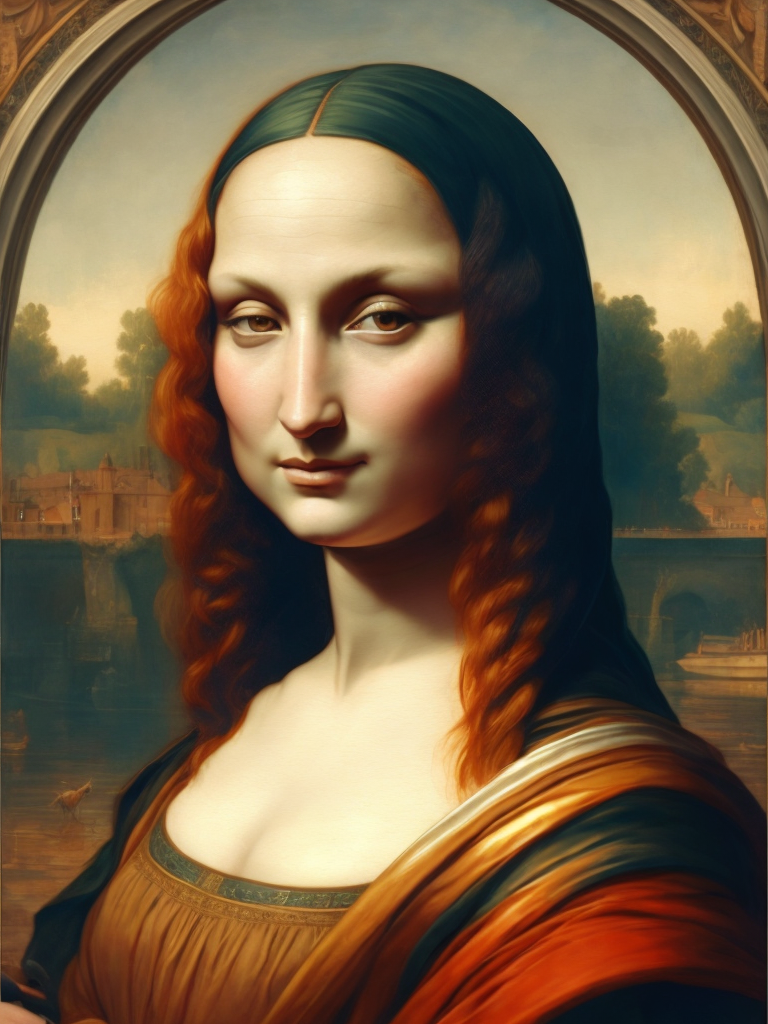 Mona Lisa Leonardo da Vinci, original art