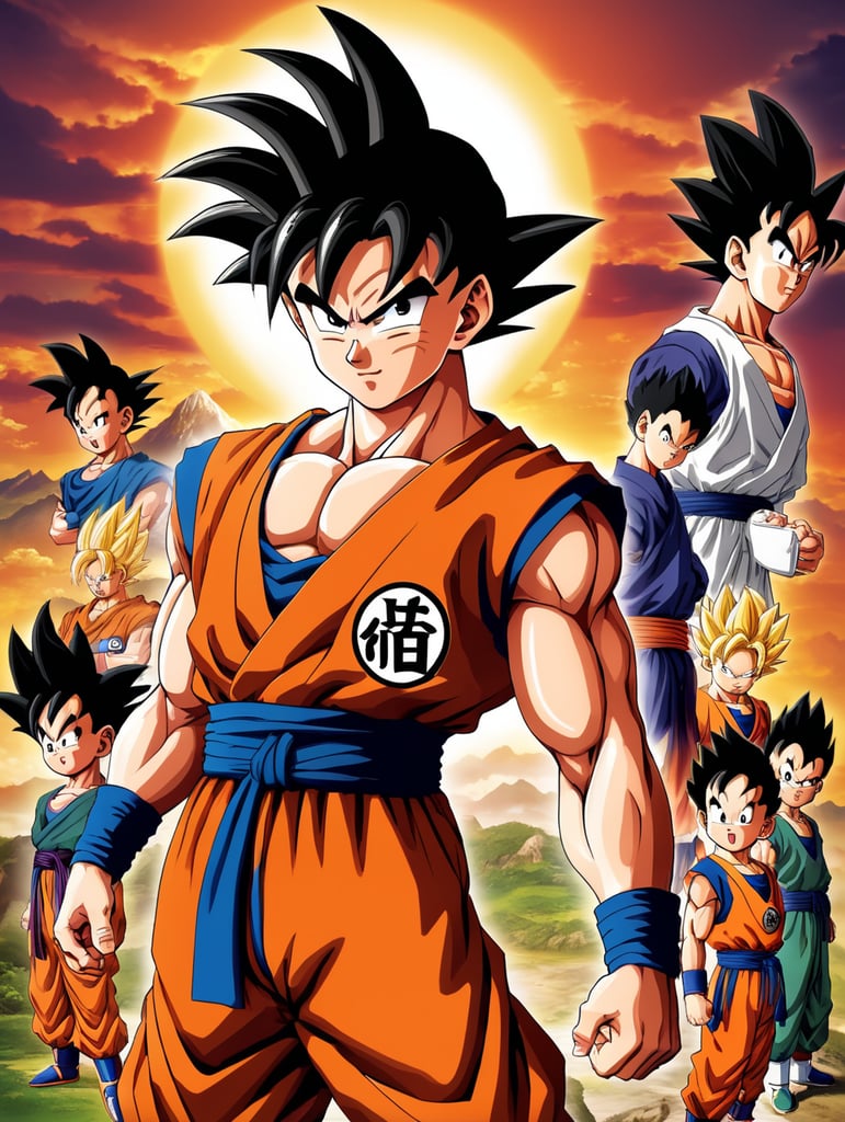 Son Gohan, is Goku's eldest son with Chi-Chi, who first appears at the age of four, Dragon Ball