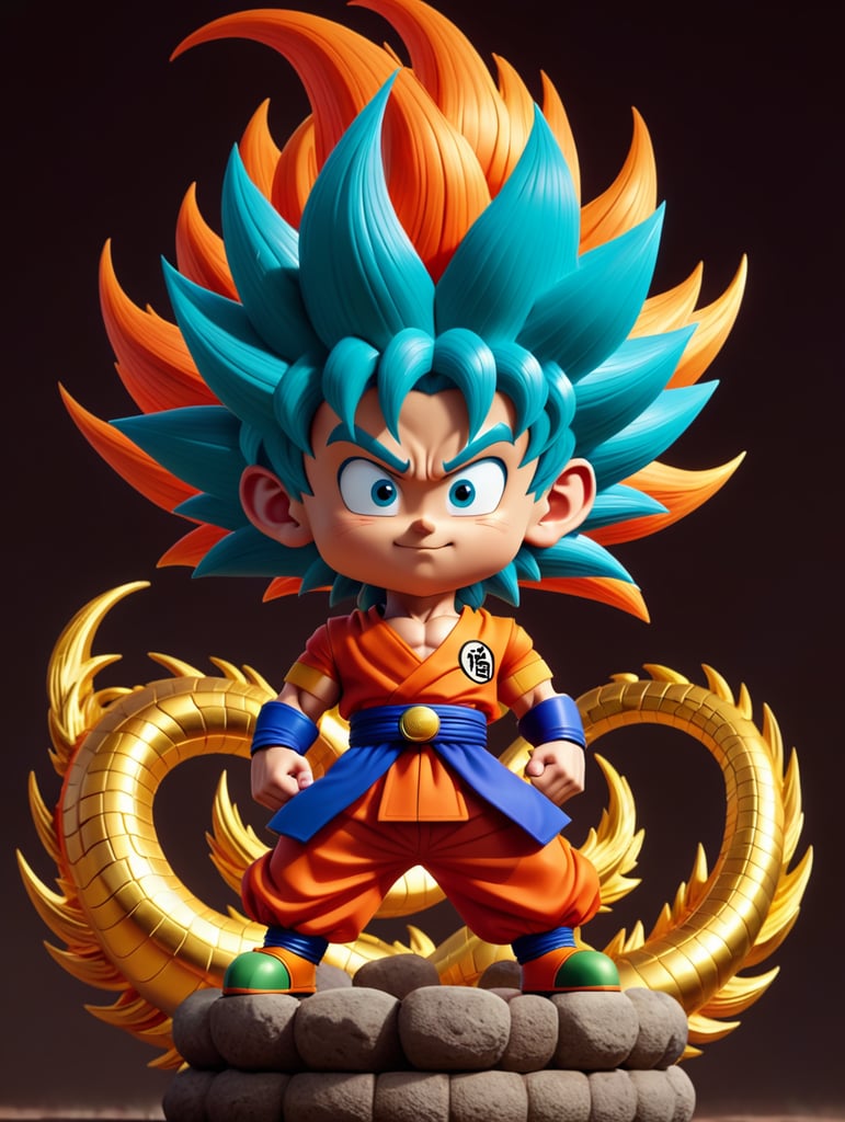 Generate dragon ball characters with powerful forms